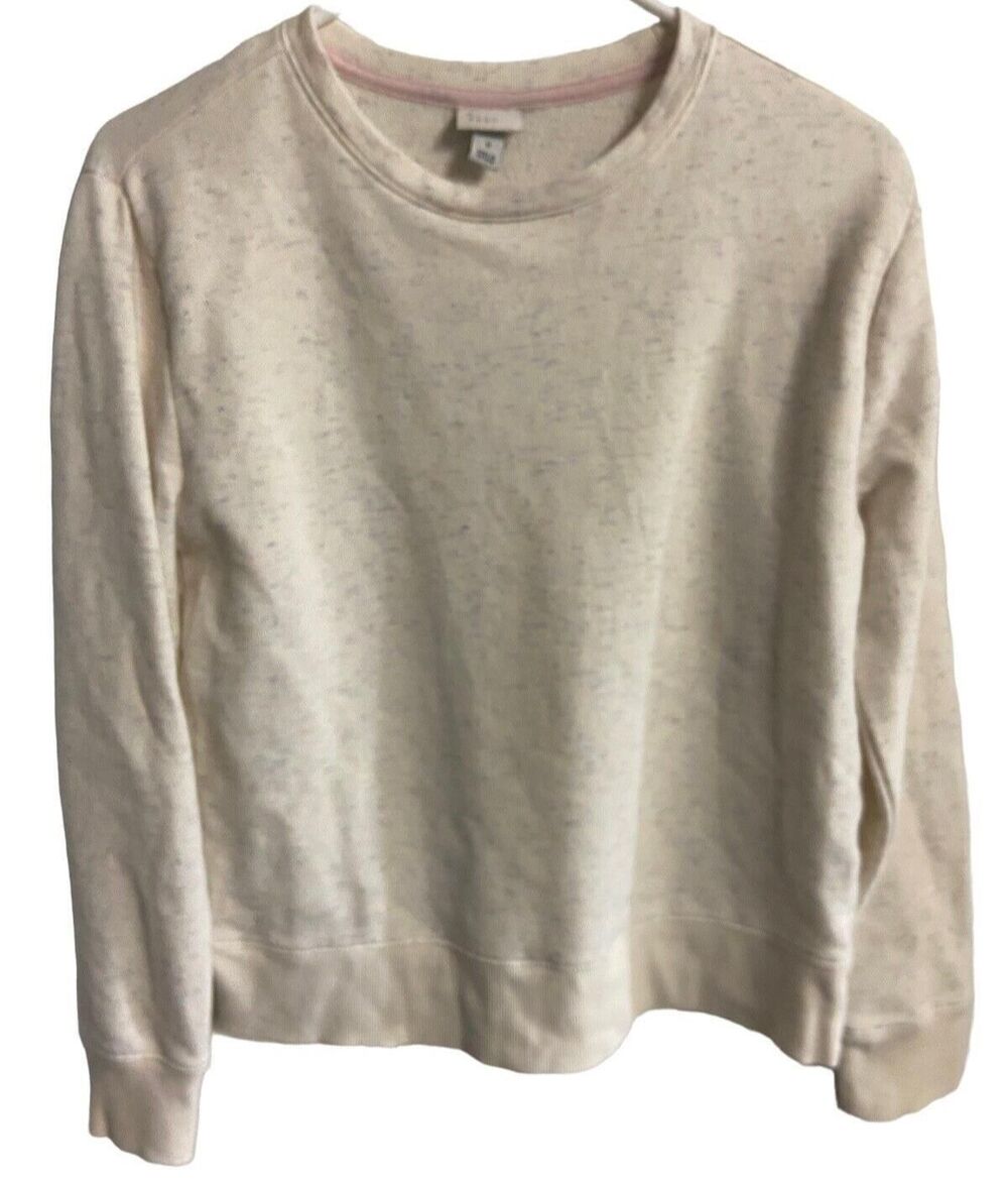 A New Day Long Sleeve Sweatshirt Womens Size Small Speckled Crew Neck Warm